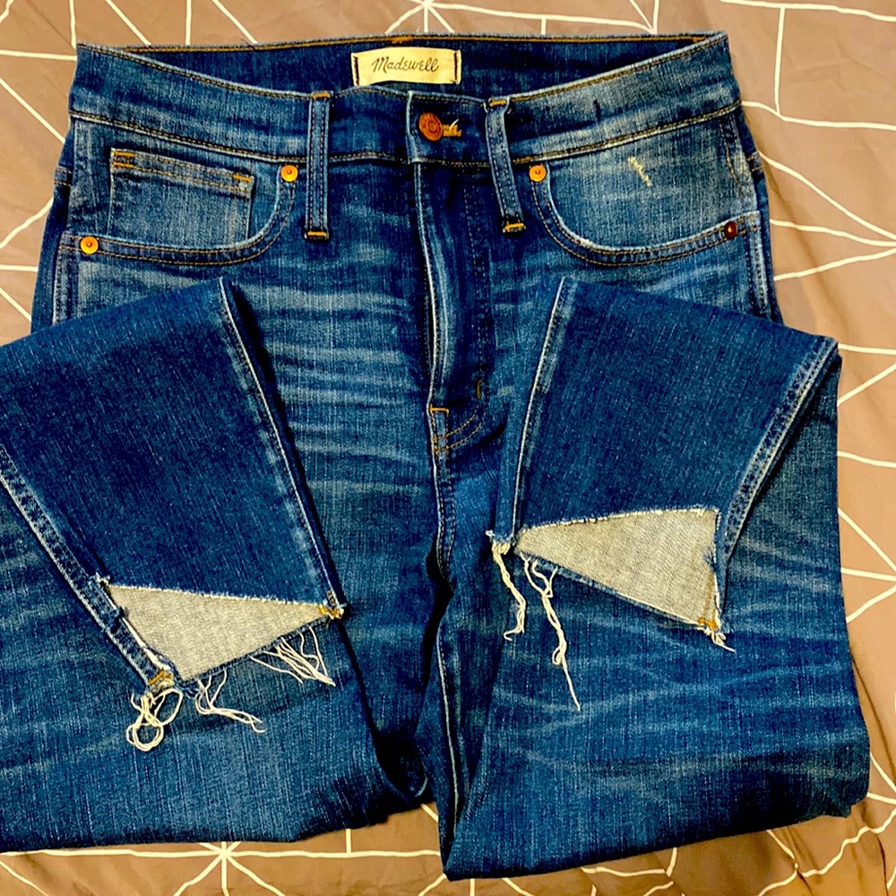 Madewell | 10” High Rise Skinny jean when tulip cut hem